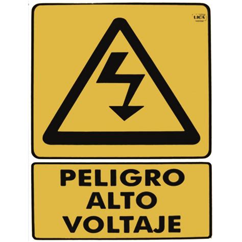 Cartel Peligro Alto Voltaje Lica