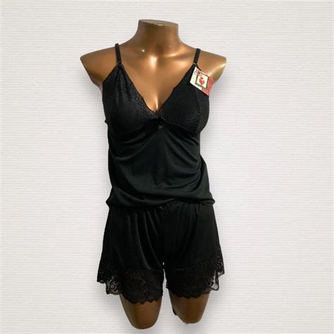 Baby Doll Preto Renda Novo Lingerie Feminina Nunca Usado Enjoei