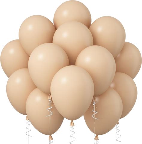 Amazon Jobkoo Nude Balloons 12 Inch 30 Pcs Beige Balloon Retro Apricot Neutral Latex
