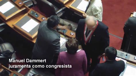 Congresista Manuel Dammert Jura El Cargo Ante El Pleno Del Parlamento