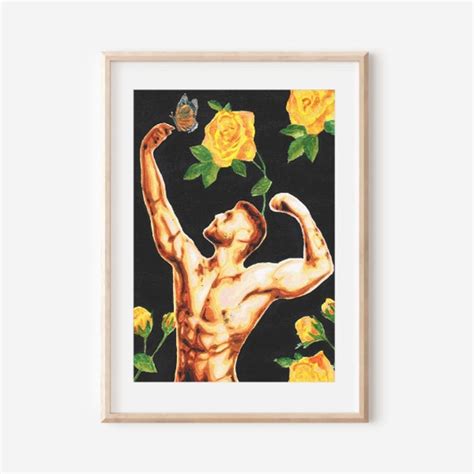 Male Nude Adult Photo Vintage Art Print Handsome Naked Man Gay Etsy