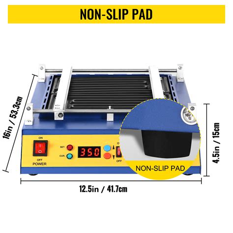 VEVOR Preheating Oven T W Infrared Preheating Station Hot Plate PCB Preheater X MM