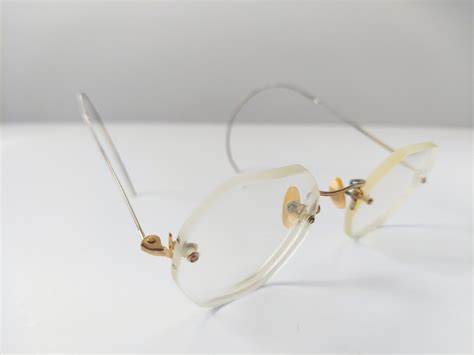 1940s Octagonal 12k Gold Eyeglasses Frames Etsy