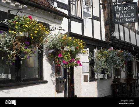 Buildings In Church Lane Ledbury Stock Photo Alamy