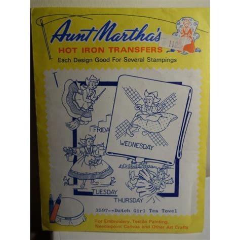 Aunt Martha S Hot Iron Transfers Patterns 3597