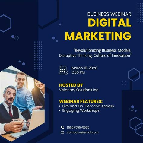 Business Webinar Digital Marketing Linkedin Post 35038771 Template