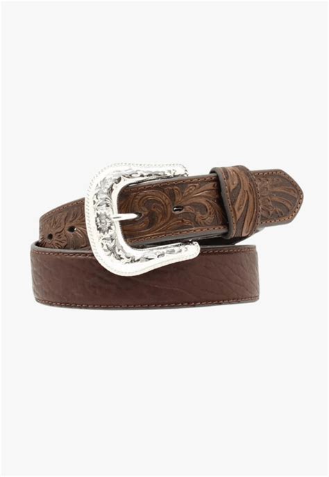 Nocona Mens Bullhide Tooled Belt W Titley And Co