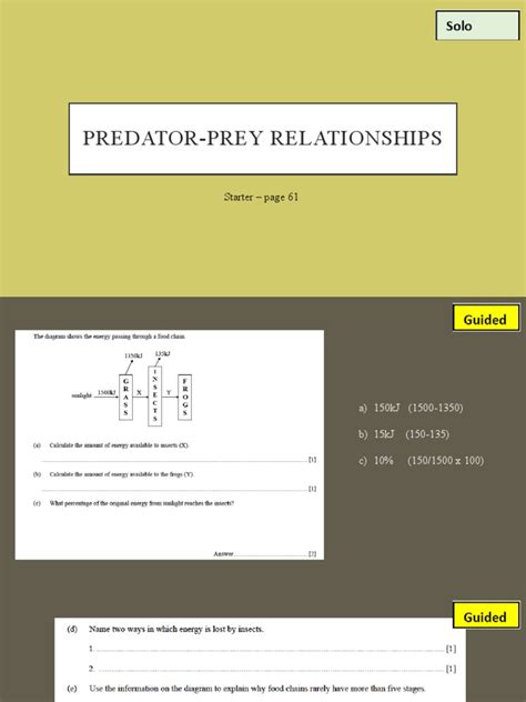 2 - Predator-Prey Relationships | PDF
