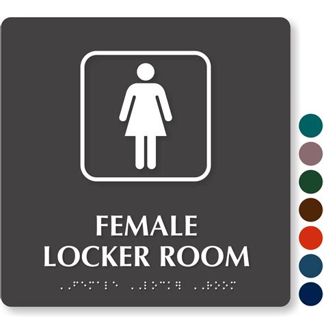 Locker Room Signs - Men and Women Locker Room Signs