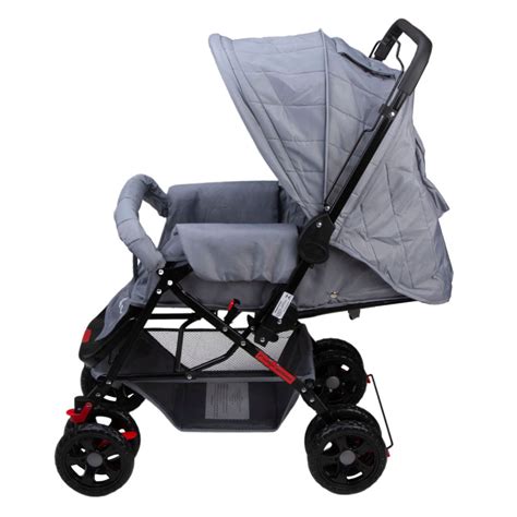 Carrinho De Bebe Com Alça Reversivel - Carrinho De Bebê Rover Com Alça Reversível - Cinza - Carrefour