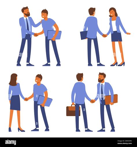 Two Person Shaking Cartoon Hi Res Stock Photography And Images Alamy