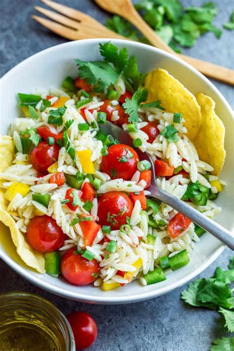 Healthy Orzo Salad Recipe Vegetairan And Make Ahead