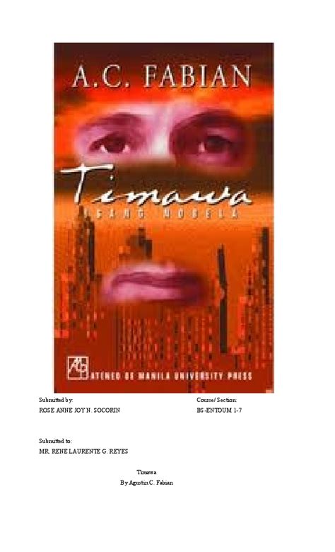 analysis entitled timawa  ac fabian