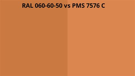 Ral 060 60 50 Vs Pms 7576 C Ral Colour Chart Uk