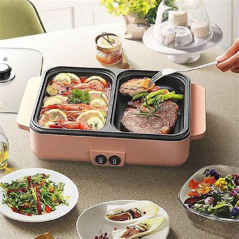 In Elektrischer Hot Pot Herd Grill W Grill Multikocher Elektrischer Grill Antihaftplatte