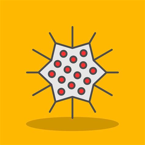Sea Urchin Filled Shadow Icon 42951469 Vector Art At Vecteezy