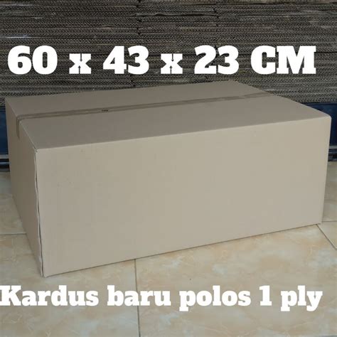 Jual KARDUS BARU POLOS JUMBO SIZE 60 X 43 X 23 CM KARDUS PINDAHAN