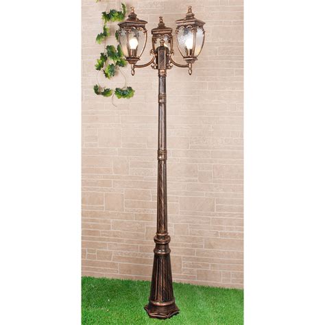 Уличный фонарь Elektrostandard Andromeda GLYF-8024F/3 Black Gold ☀ ...