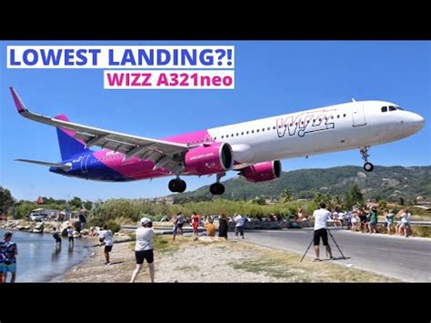 Video Of Extreme Low Landing Of Wizz Air Airbus A321neo At Skiathos