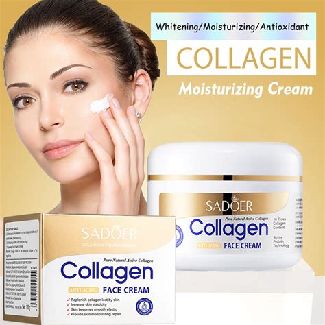 SADOER Collagen Face Cream Melasma Remover Anti Aging Repair Damaged