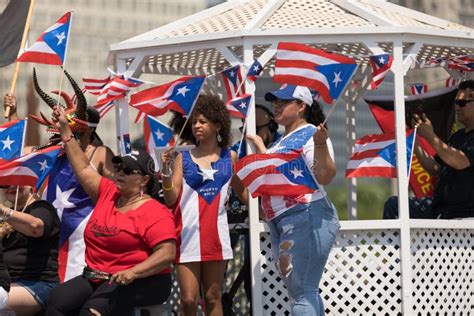 The Puerto Rican Day Parade 2018 Editorial Photography Image Of