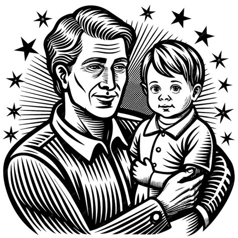 A Man Holding A Baby And A Man Holding His Arm Premium Ai Generated
