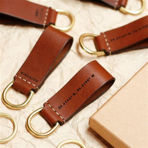 Leather Keyring Personalized Key Ring Personalised Leather Etsy Australia