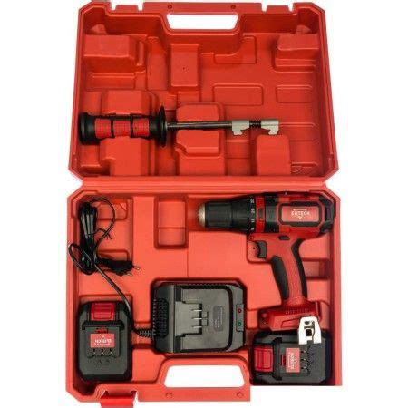 Дрель-шуруповерт Elitech ДА 18УБЛ2 (с 2-мя АКБ 2 Ач, кейс) - купить по ...