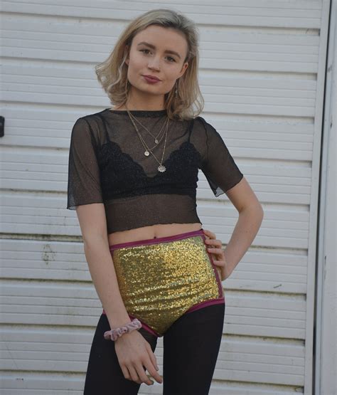 High Neck Black Glitter Sheer Mesh Top Nude Top Etsy