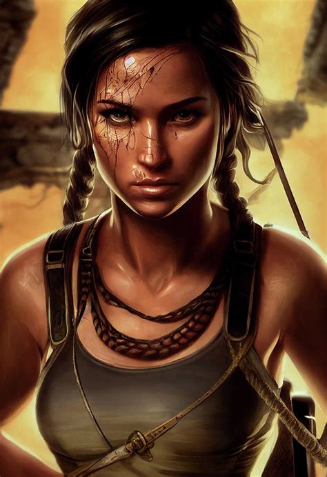 Lara Croft Tomb Raider Digital Art By Billy Bateman Pixels