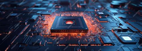 Premium Photo A Computer Chip On Top Of A Circuit Board
