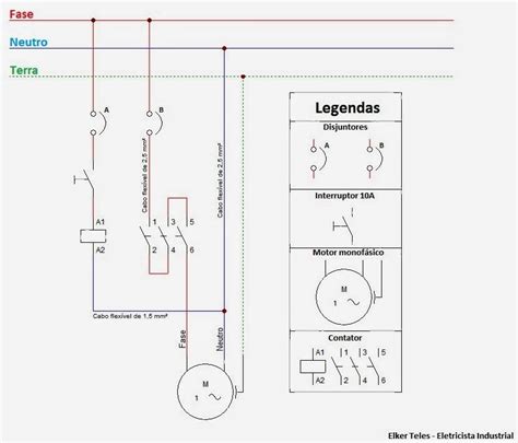 Diagrama Partida Direta Motor Monofasico Partida Direta De M