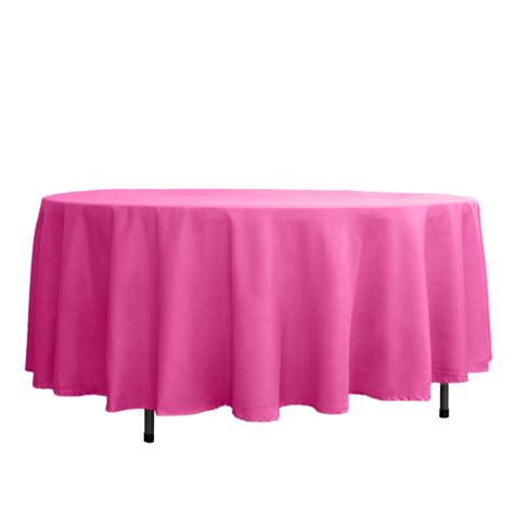 108 In Fuchsia Seamless Polyester Tablecloth