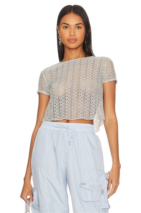 Only Hearts Tie Back Baby Tee In Nude REVOLVE