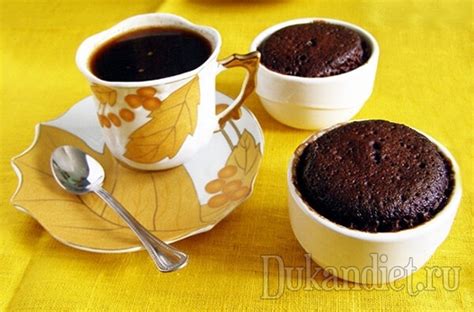 Шоколадные маффины в микроволновке