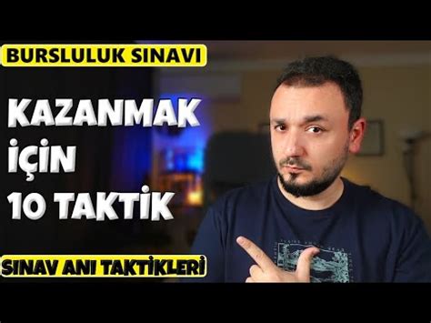 BURSLULUK SINAVINI Kazanmak için 10 TAKTİK YouTube