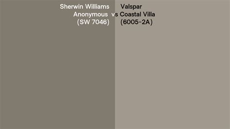 Sherwin Williams Anonymous Sw 7046 Vs Valspar Coastal Villa 6005 2a