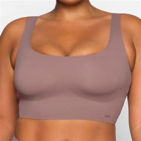 Skims Intimates Sleepwear Nwt Skims Naked Scoop Longline Bra In Umber Poshmark
