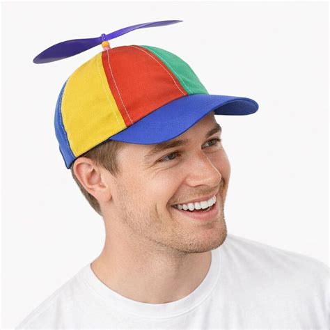 rainbow propeller hat etsy