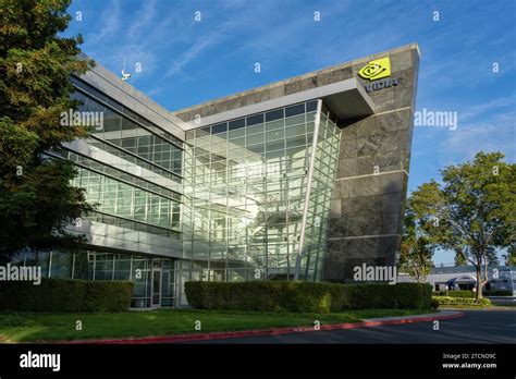 Nvidia Headquarters In Santa Clara California Usa Stock Photo Alamy