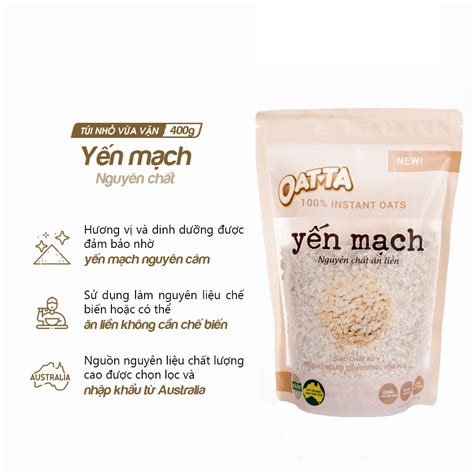 Mã BMLTA50 giảm đến 50K đơn 99K Ngũ Cốc Yến Mạch Nguyên Chất OATTA Thơm ...