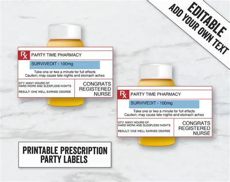 Prescription Bottle Label Template Get Ready For 2023 Free Sample