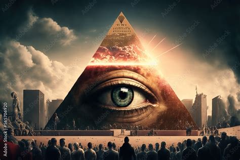 Conspiracy theory, created with Generative AI technology Stock