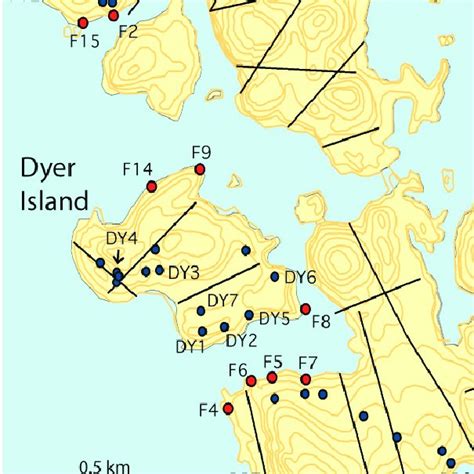 Map Of The Study Area On The West Coast Of Vinalhaven Island Maine