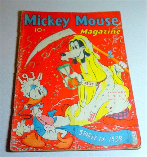 Comicsvalue Mickey Mouse Magazine 1937 Golden Age Vol 3 No 4 Very