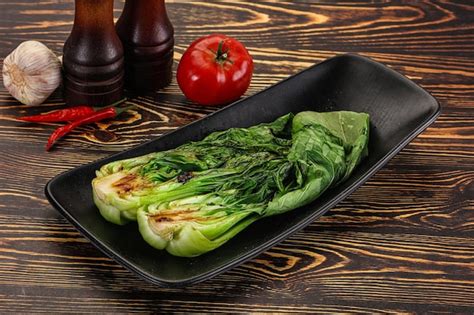 Premium Photo Asian Grilled Pak Choy Salad