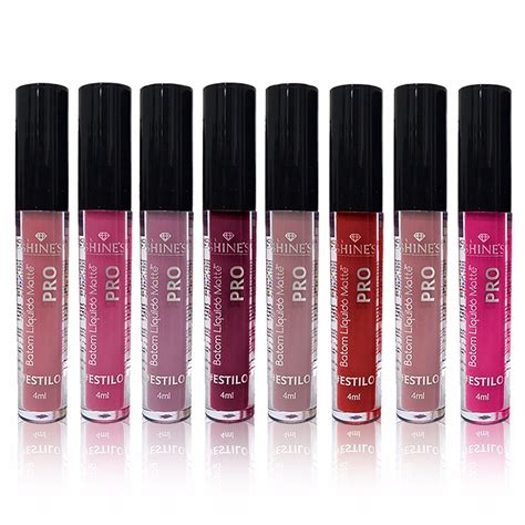 4 Batom Líquido Shine s Pro Matte Cores Nude Alta Cobertura R 33 00 em Mercado Livre