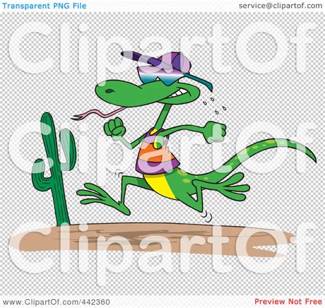 Royalty-Free (RF) Clip Art Illustration of a Cartoon Running Lizard by ...