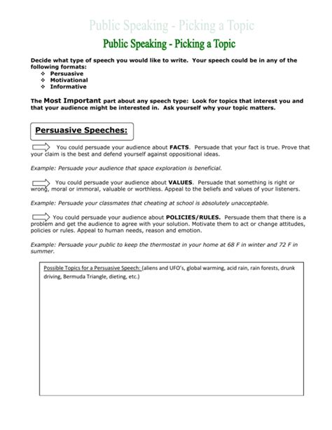 Question Of Value Persuasive Speech Types Of Persuasive Speeches