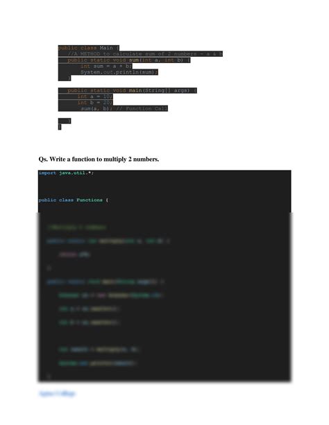 Solution Java Lecture 7 Methodsfunctions Core Java Study